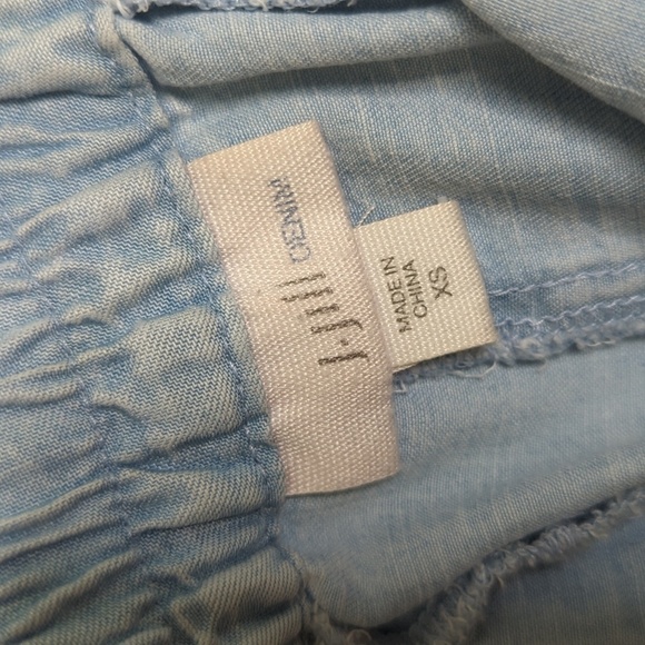 J. Jill Denim Tencel Skirt Light Blue Beach Spring Minimalist Oasis Wash Size XS - Picture 6 of 9